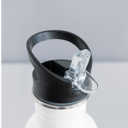 Palm Trees & Manatees Water Bottle - white