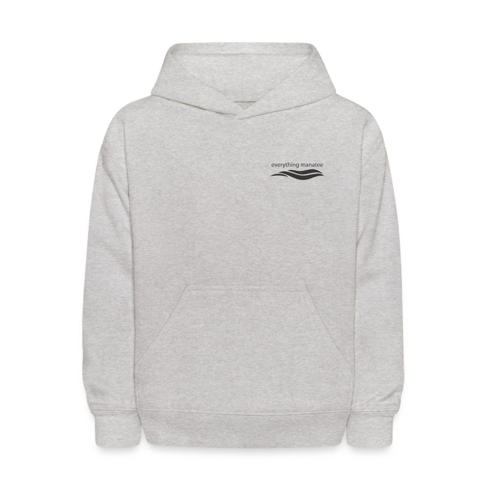 Inhale & Exhale Manatee Hoodie | Youth - heather gray