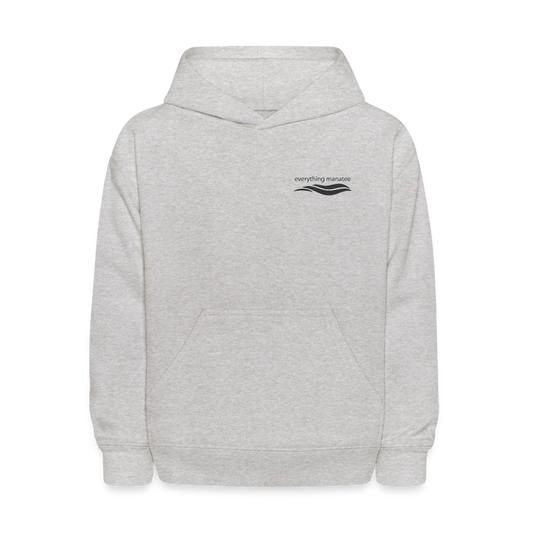 Inhale & Exhale Manatee Hoodie | Youth - heather gray
