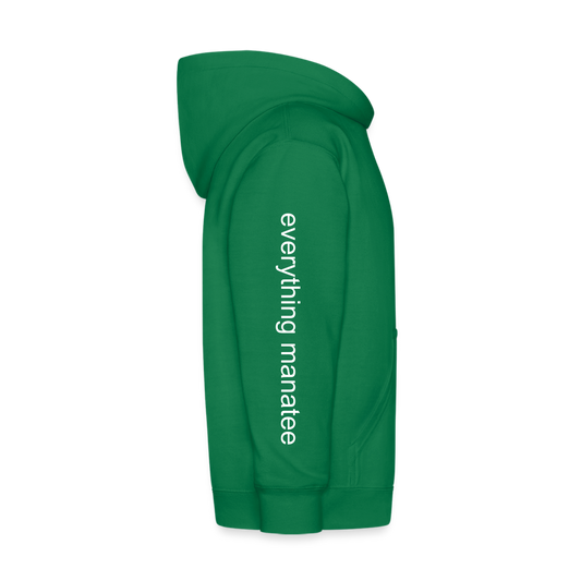 Unwind Manatee Hoodie | Youth - kelly green