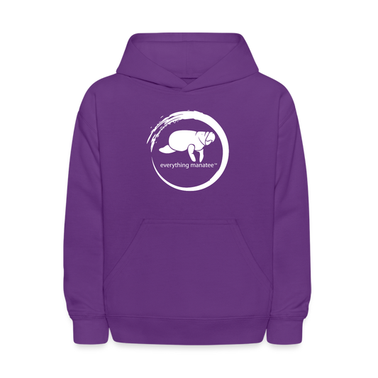 Manatee Wave Hoodie | Youth - purple