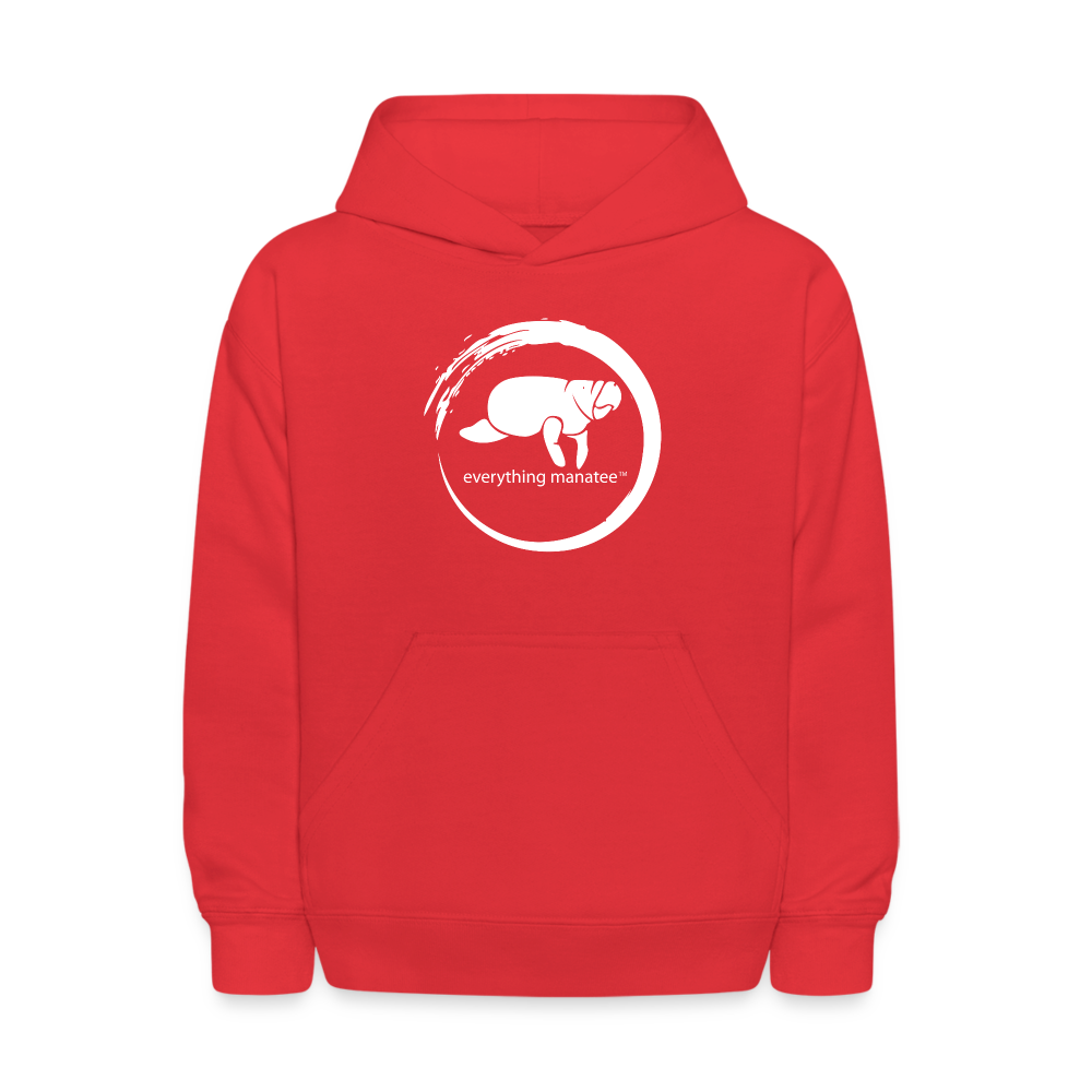 Manatee Wave Hoodie | Youth - red