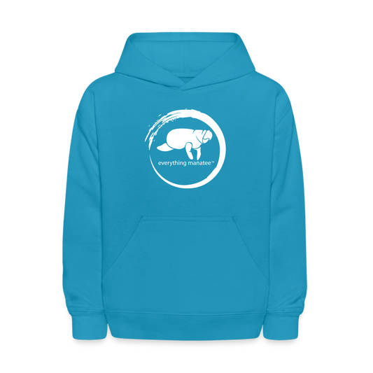 Manatee Wave Hoodie | Youth - turquoise