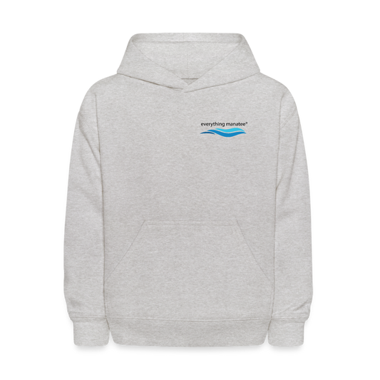 Simple & Classic Manatee Hoodie | Youth - heather gray