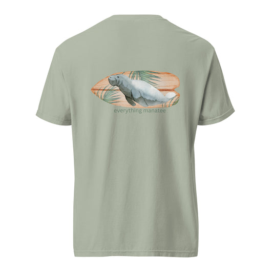 Manatee Vintage Surf Board T-shirt | Unisex