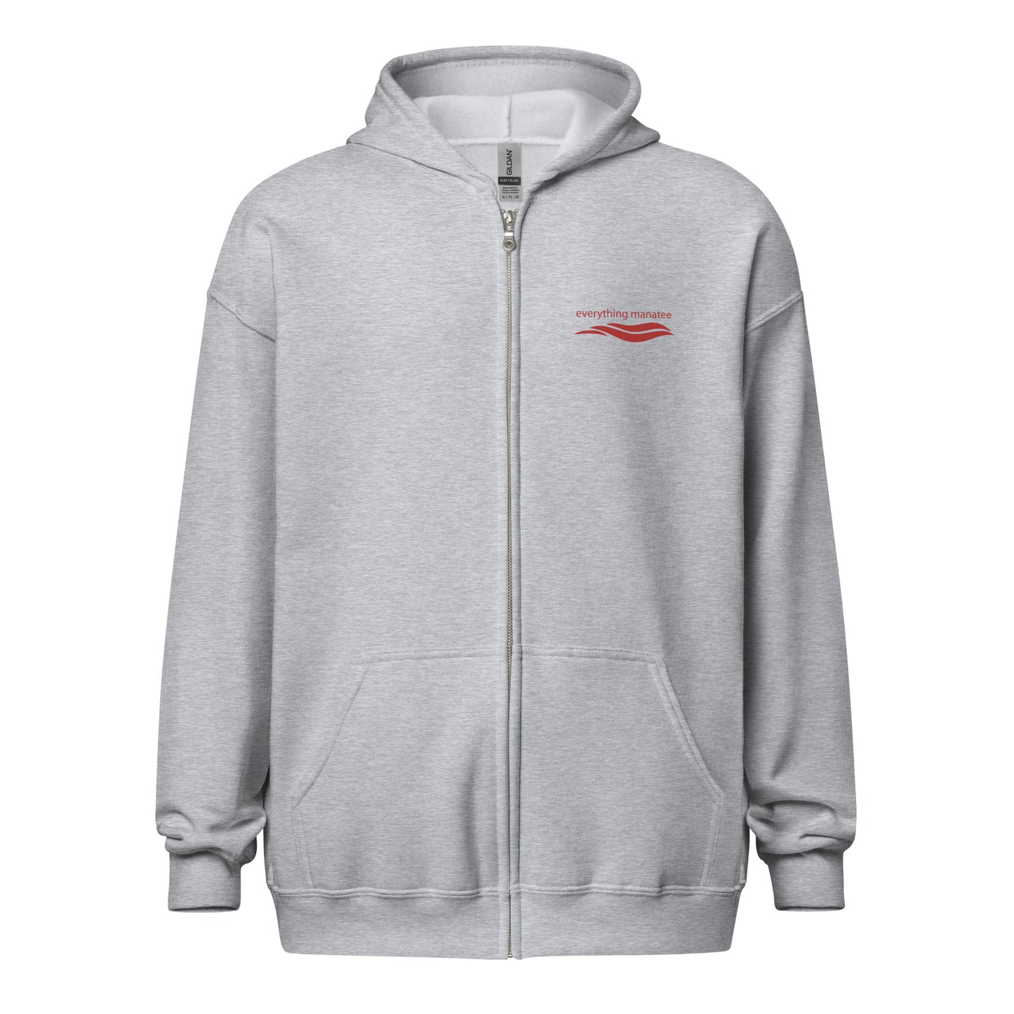 Holiday Cheer Manatee Heavy Blend Zip Hoodie | Unisex