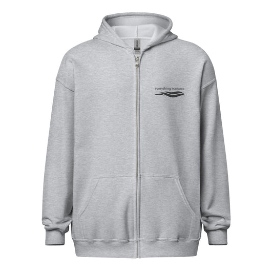 Unwind Manatee heavy blend zip hoodie | Mens