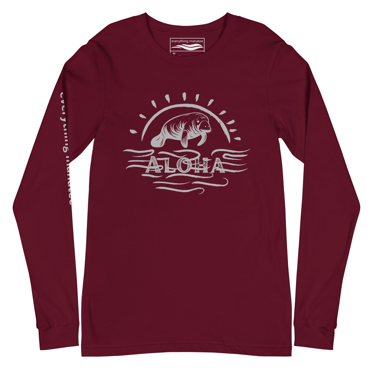 Aloha Manatee Long Sleeve T-Shirt | Womens