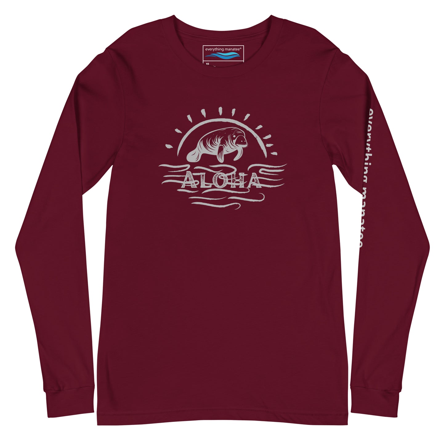 Aloha Manatee Long Sleeve T-Shirt | Mens