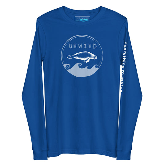 Unwind Manatee Long Sleeve T-Shirt | Womens
