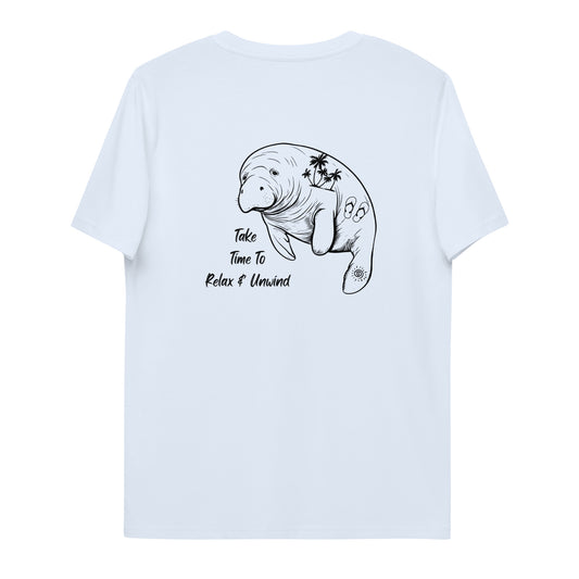 Vacation Mode Manatee Organic Cotton T-Shirt | Womens