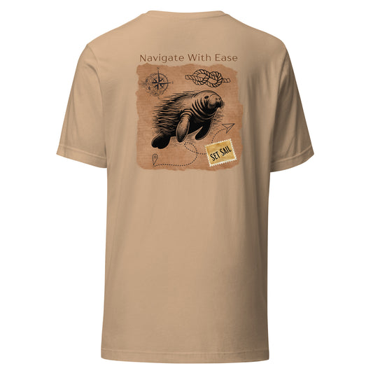 Navigate With Ease Manatee T-Shirt |  Mens
