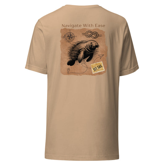 Navigate With Ease Manatee T-Shirt | Mens
