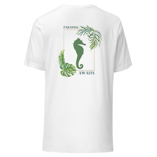 Paradise Awaits Seahorse T-shirt | Mens