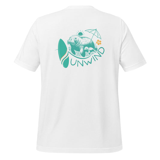Unwind Beach Manatee T-Shirt | Womens