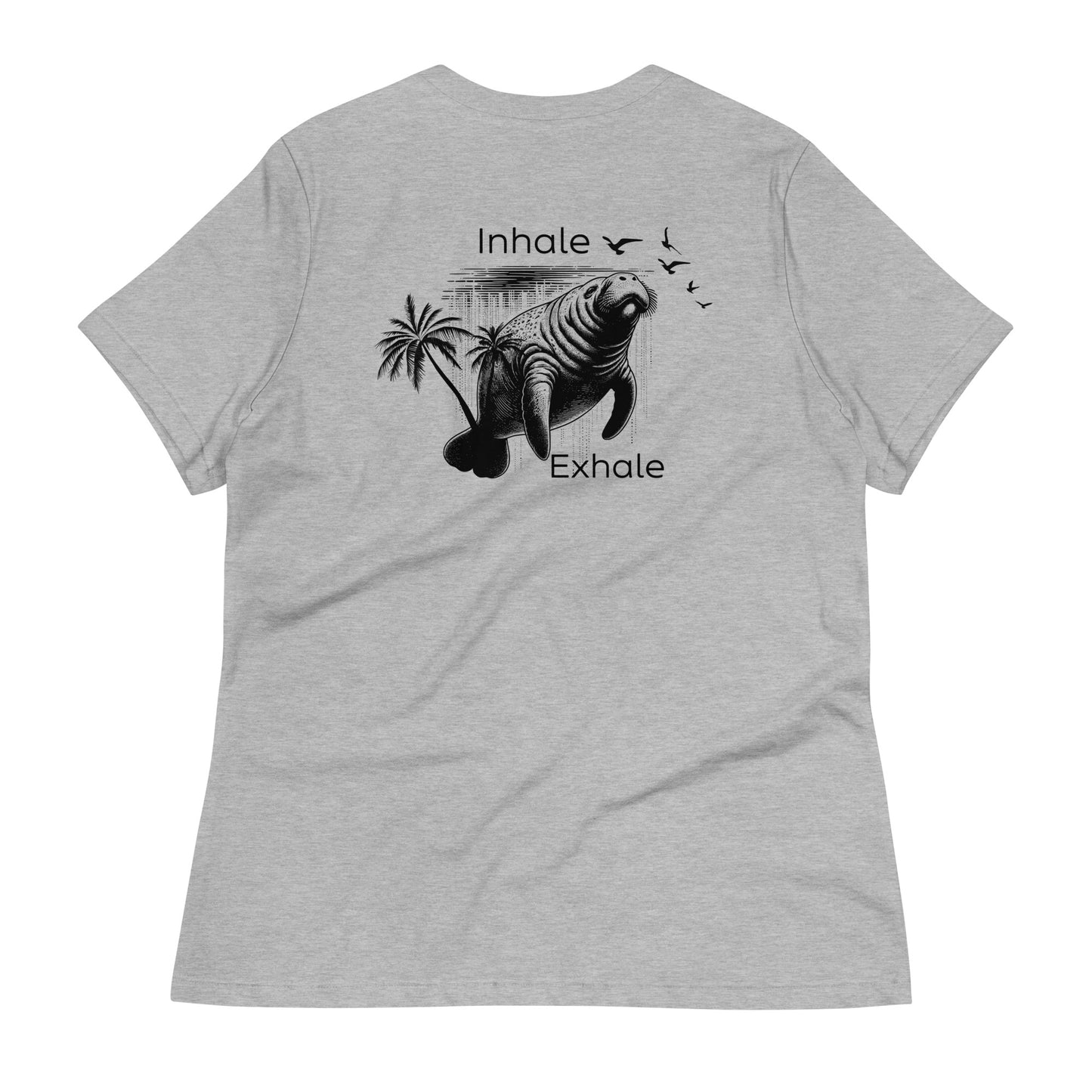 Inhale & Exhale Manatee T-Shirt | Womens