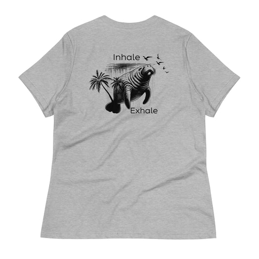 Inhale & Exhale Manatee T-Shirt | Womens