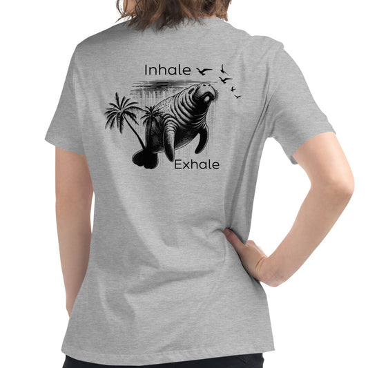 Inhale & Exhale Manatee T-Shirt | Womens
