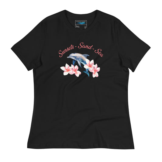 Sunsets Sand & Sea Dolphin T-Shirt | Womens