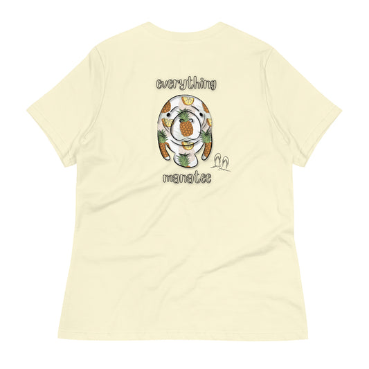 Pineapple Mango The Manatee T-Shirt | Womens