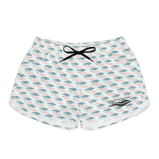 Pastel Manatee Print Shorts | Womens