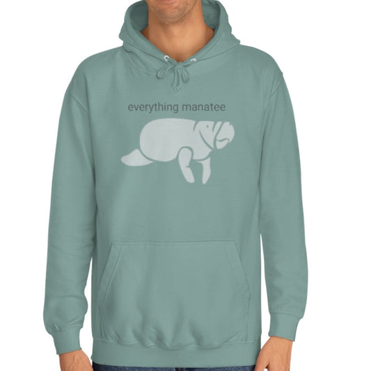 Dusty Green Manatee Hoodie | Mens