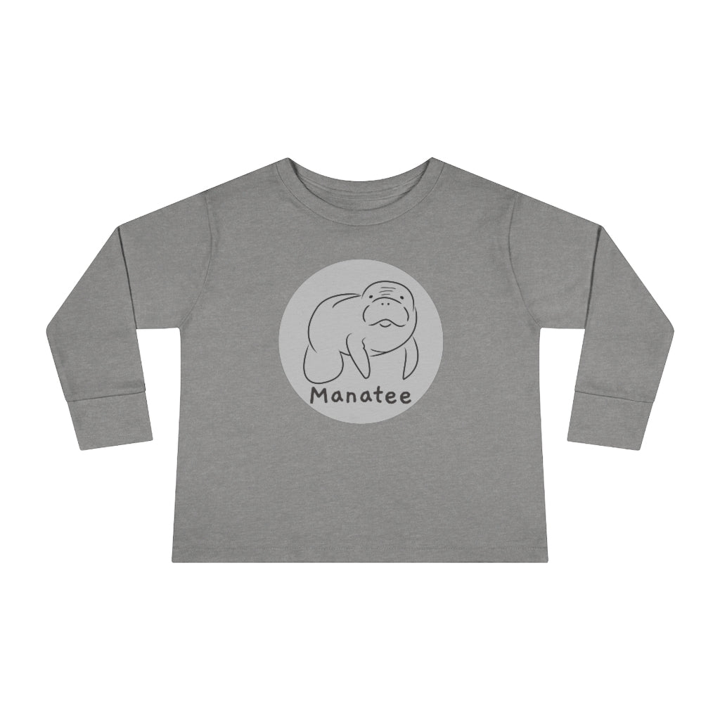 Grey Manatee Long Sleeve Tee | Toddler