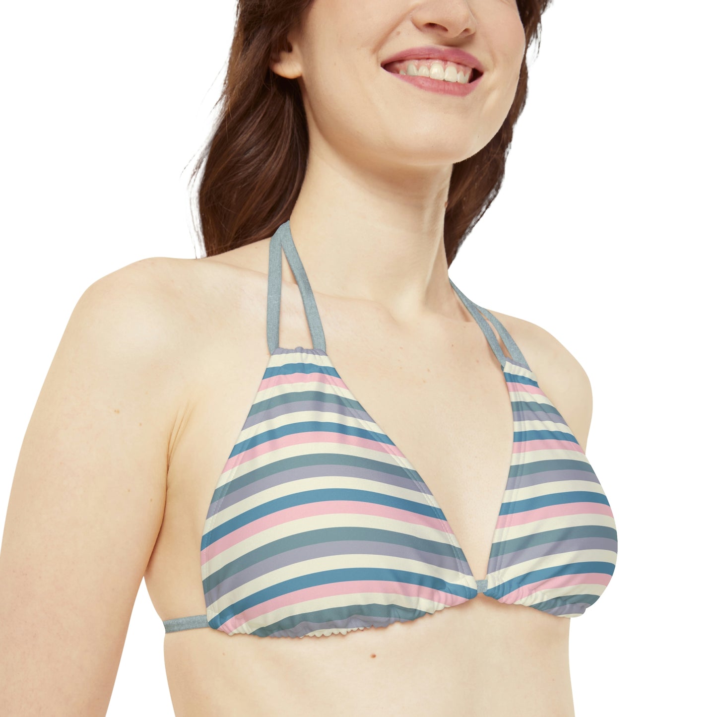Stripes & Strappy Bikini Set | Womens