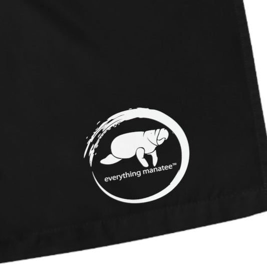 Black Manatee Wave Board Shorts | Mens