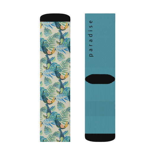 Toucan Print Paradise Socks