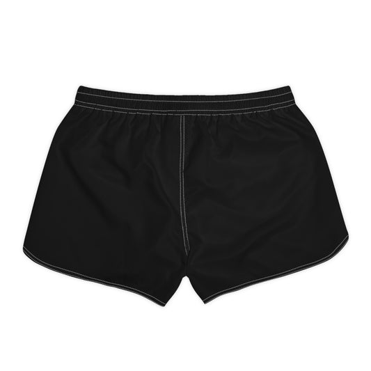 Black Manatee Wave Shorts | Womens