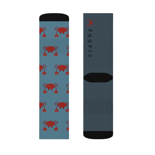 Crabby Print Socks