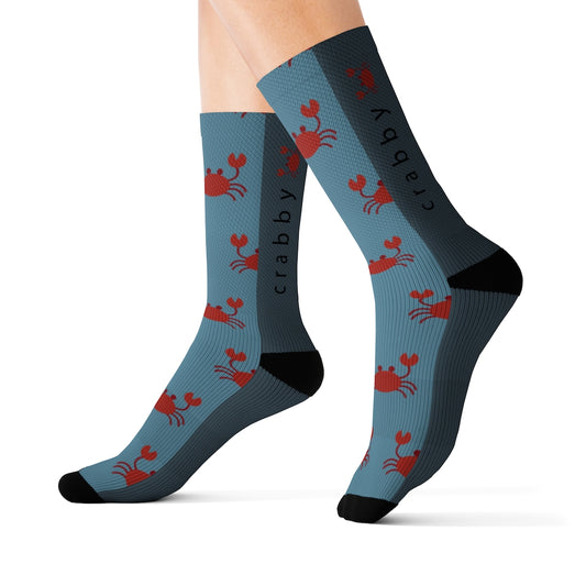 Crabby Print Socks