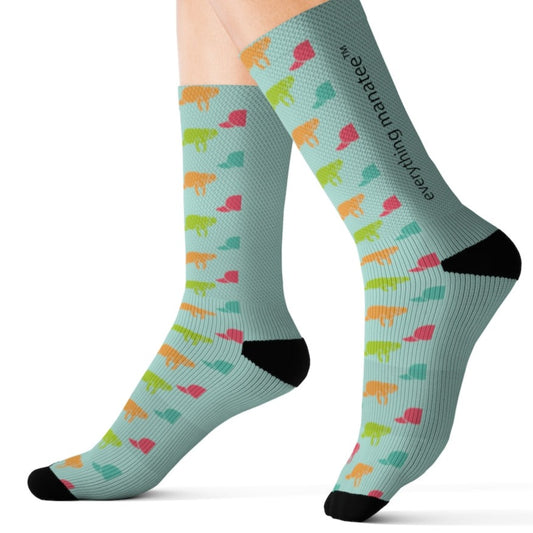 Manatee Print Socks