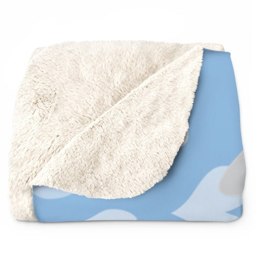 Manatee Hearts Sherpa Fleece Blanket