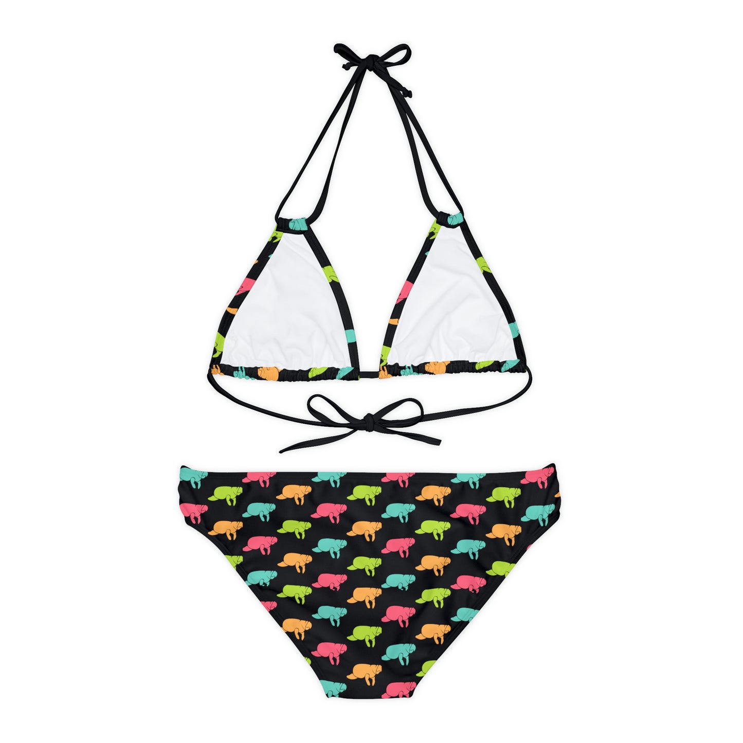 Manatee Print Strappy Bikini Set | Womens