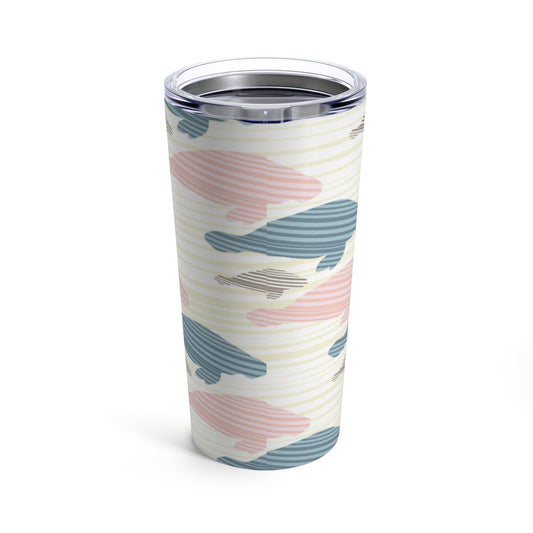 Pastel Manatee Print Tumbler 20oz