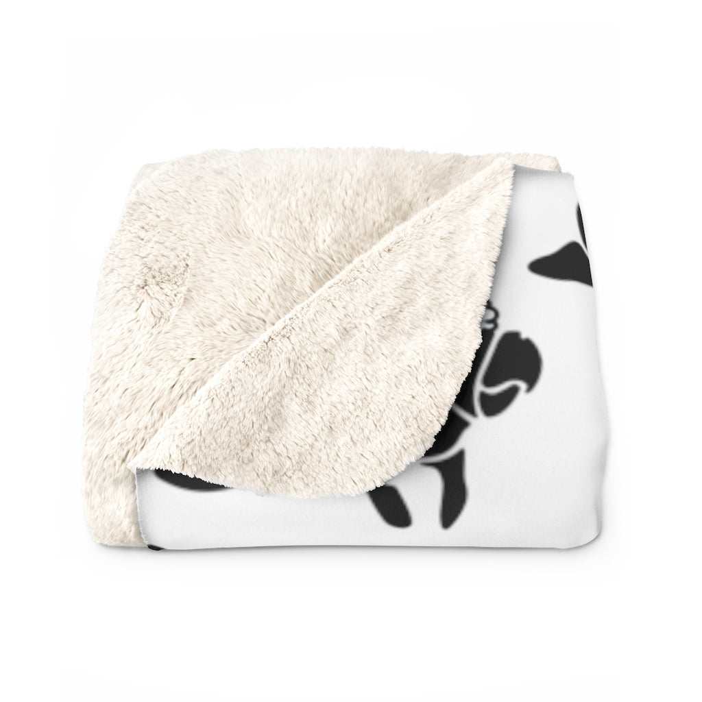 Santa Manatee Sherpa Fleece Blanket