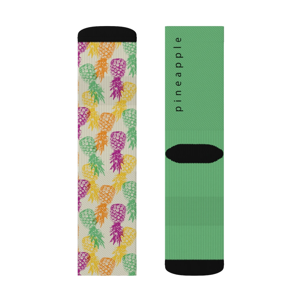 Pineapple Print Socks