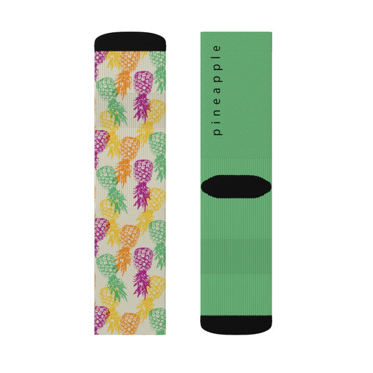 Pineapple Print Socks