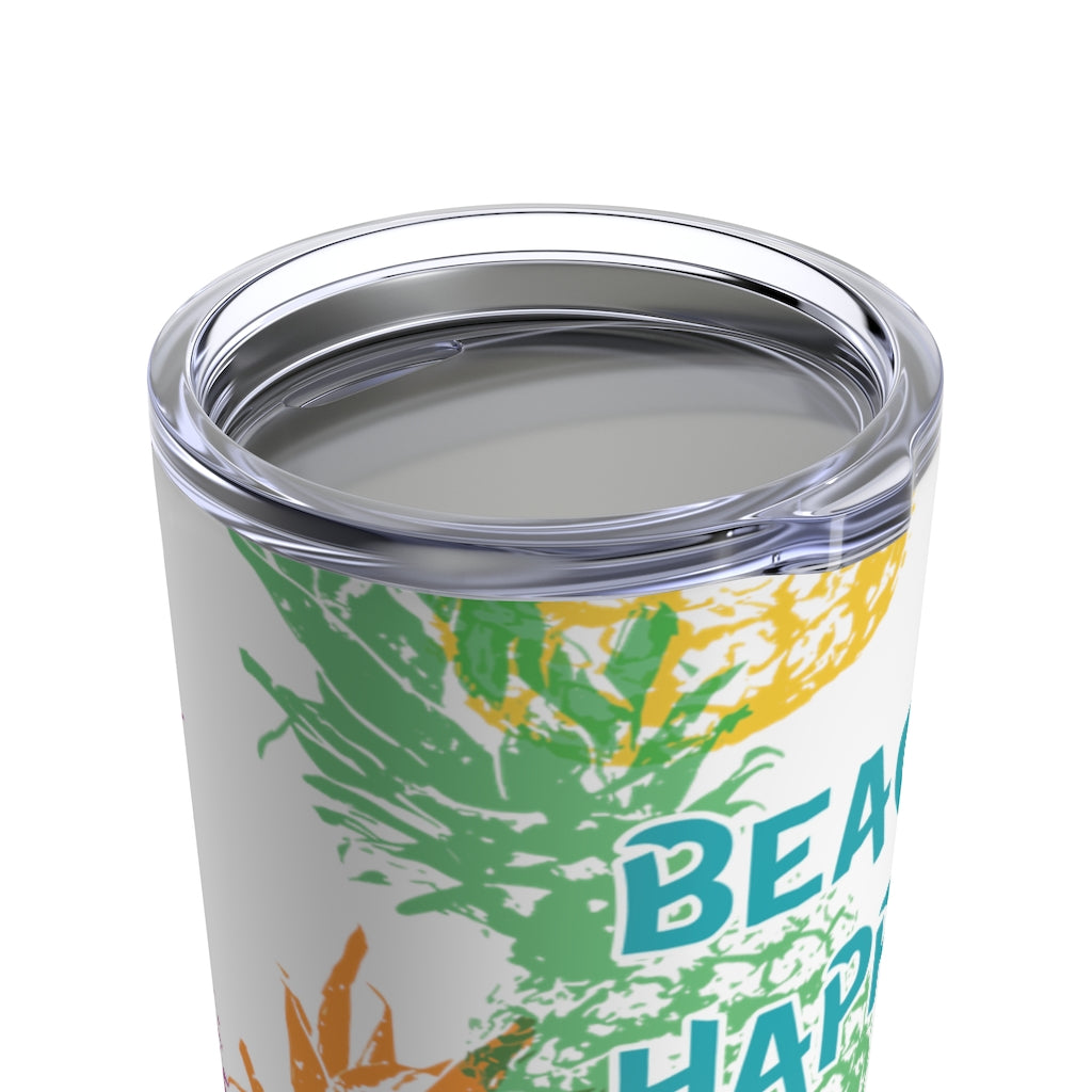 Beach Happy 20oz Pineapple Tumbler