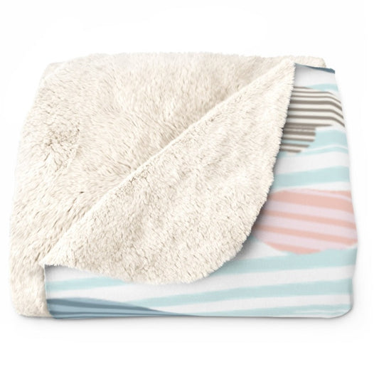 Manatee Print Sherpa Fleece Blanket