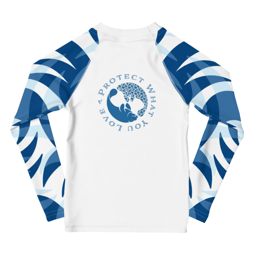 Big Wave Manatee Long Sleeve Rash Guard | Toddler