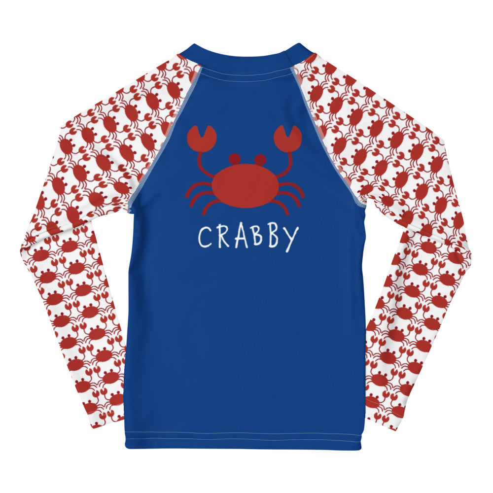 Crabby Long Sleeve Rash Guard  Toddler