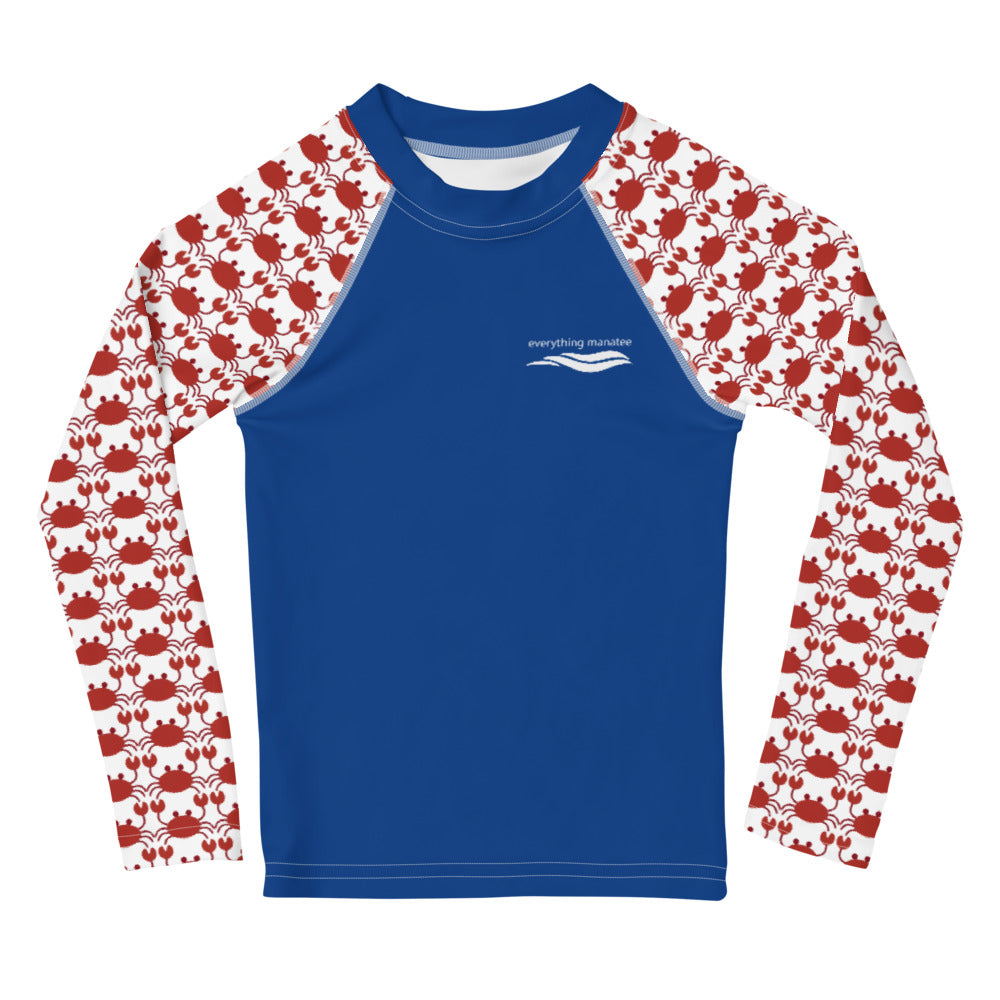 Crabby Long Sleeve Rash Guard  Toddler