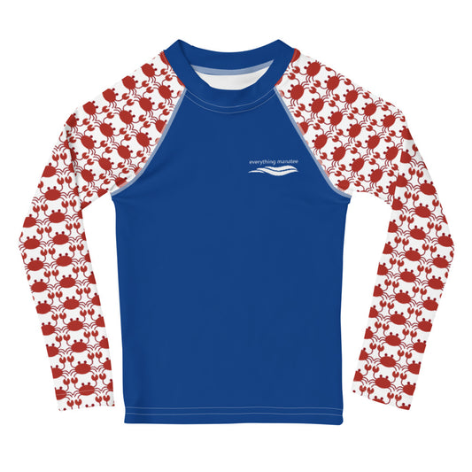 Crabby Long Sleeve Rash Guard  Toddler