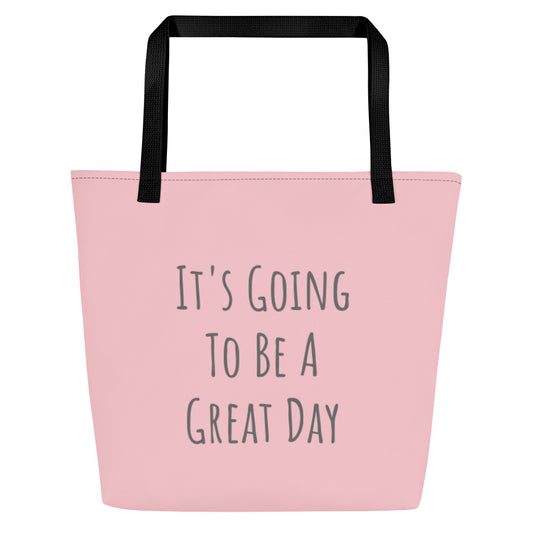 Plaid Manatee Beach Bag