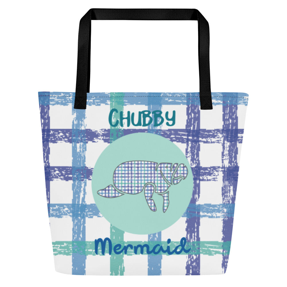 Gingham Manatee Beach Bag | Bags