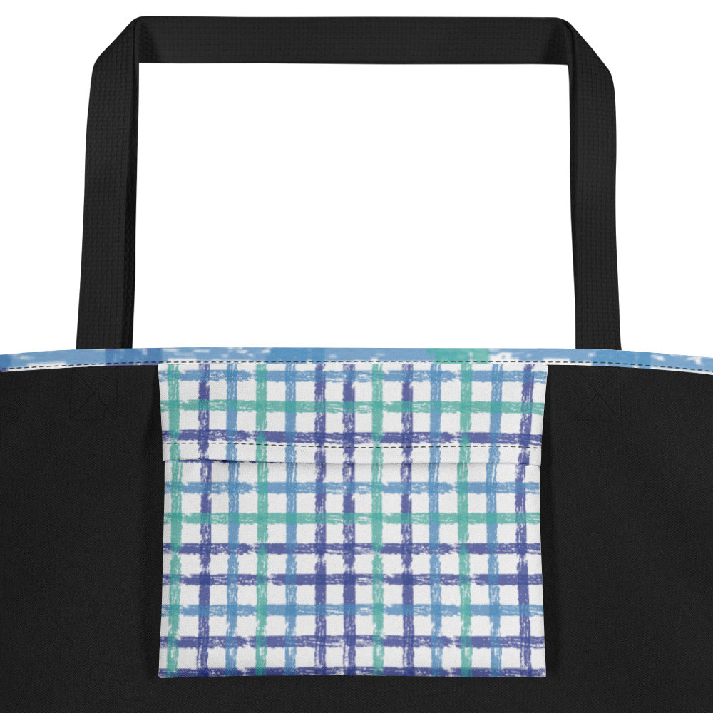 Gingham Manatee Beach Bag | Bags