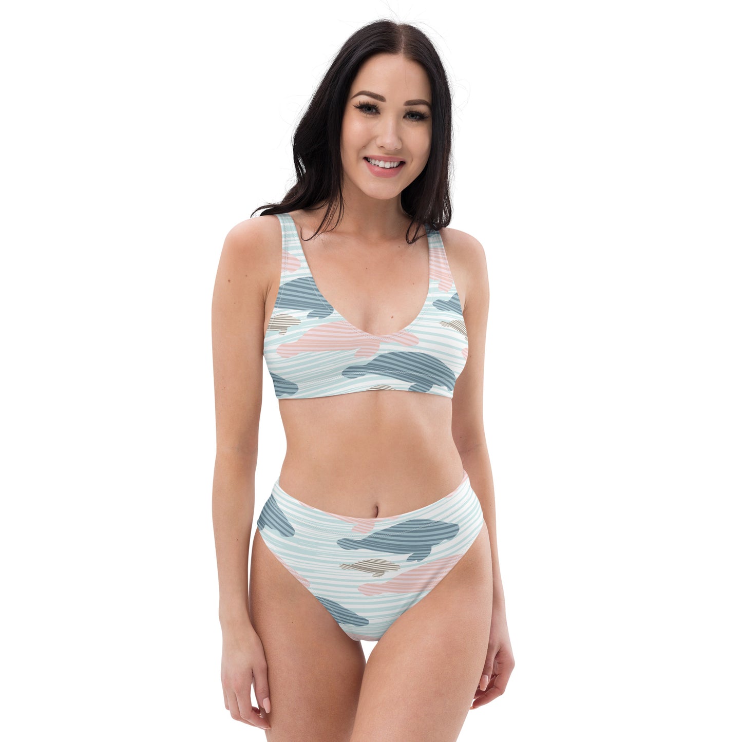 Manatee Print high-waisted bikini | Womens